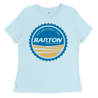 Baby Blue Barton Community College Ladies Tee - artisFamous