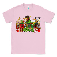 Bubblegum Pink teacher claus christmas Classic Tee - CowGirlArtShop