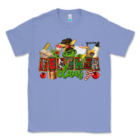 Colony Blue teacher claus christmas Classic Tee - CowGirlArtShop
