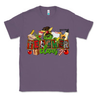 Lavender teacher claus christmas Classic Tee - CowGirlArtShop