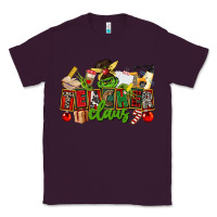Plum teacher claus christmas Classic Tee - CowGirlArtShop