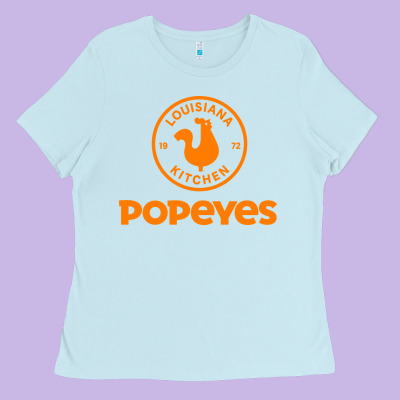 Resto Popeyes Art Ladies Tee Designed By Artisfamous