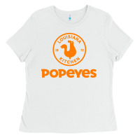 White Resto Popeyes Art Ladies Tee - artisFamous