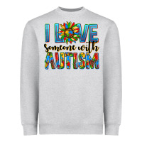 ı Love Someone With Autism Heavyweight Sweatshirt | Teevron