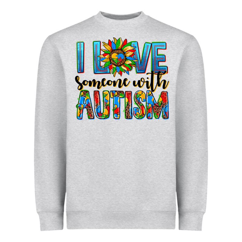 ı Love Someone With Autism Heavyweight Sweatshirt by AdoDesignShop | Teevron