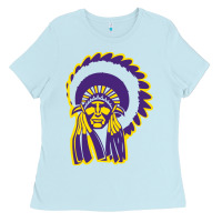 Baby Blue Haskell Indian Nations College Ladies Tee - artisFamous
