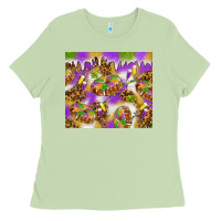 Matcha Mardi Gras with king cake tumbler Ladies Tee - HowdyJamesFarm