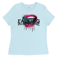 Baby Blue falling in reverse ban drock Ladies Tee - artisFamous