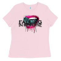 Bubblegum Pink falling in reverse ban drock Ladies Tee - artisFamous