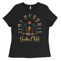 Black jimi hendrix Ladies Tee - artisFamous