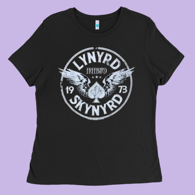 Linyrd Skynyrd Ladies Tee Designed By Artisfamous