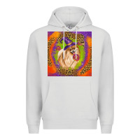 Dove Grey Halloween Pomeranian Dog Premium Hoodie - LillyAllenDesigns