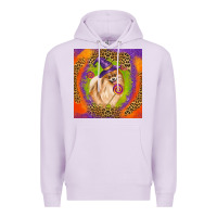 Lilac Halloween Pomeranian Dog Premium Hoodie - LillyAllenDesigns