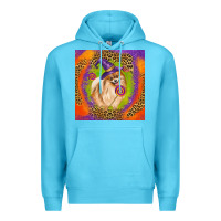 Ocean Blue Halloween Pomeranian Dog Premium Hoodie - LillyAllenDesigns