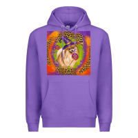 Purple Halloween Pomeranian Dog Premium Hoodie - LillyAllenDesigns