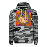 Slate Camo Halloween Pomeranian Dog Premium Hoodie - LillyAllenDesigns