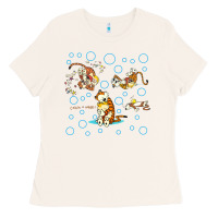 Bone calvin and hobbes Ladies Tee - artisFamous