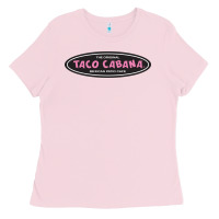 Bubblegum Pink Resto Taco Cabana Ladies Tee - artisFamous