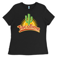 Black Resto Tacotime Ladies Tee - artisFamous