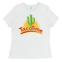 White Resto Tacotime Ladies Tee - artisFamous