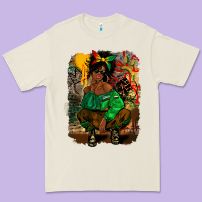Juneteenth Black Woman Fashion Girl Premium Tee Designed By Cowgirlartshop