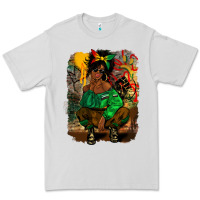 Dove Grey juneteenth black woman fashion girl Premium Tee - CowGirlArtShop
