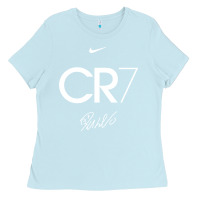 Baby Blue cr7 graphic Ladies Tee - artisFamous