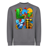 Storm love with heart sunflower Heavyweight Sweatshirt - AdoDesignShop