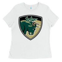 White south florida bulls Ladies Tee - artisFamous