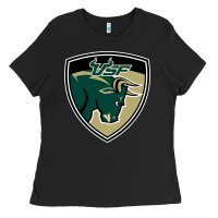 Black south florida bulls Ladies Tee - artisFamous