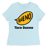 Baby Blue Resto Taco Bueno Ladies Tee - artisFamous