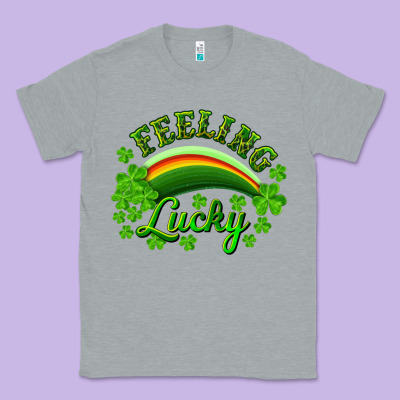 Feeling Lucky With Rainbow Classic Tee Designed By Ranaportraitstore