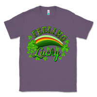 Lavender Feeling lucky with rainbow Classic Tee - RanaPortraitStore