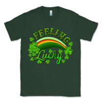 Sports Green Feeling lucky with rainbow Classic Tee - RanaPortraitStore