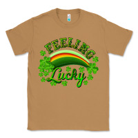 Toasted Coconut Feeling lucky with rainbow Classic Tee - RanaPortraitStore