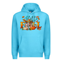 Ocean Blue hello fall heifer cow Premium Hoodie - RanaPortraitStore