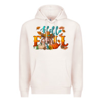 Pale Pink hello fall heifer cow Premium Hoodie - RanaPortraitStore