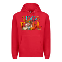Red hello fall heifer cow Premium Hoodie - RanaPortraitStore