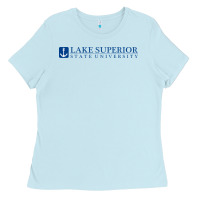 Baby Blue Lake Superior College (LSSU) Ladies Tee - artisFamous
