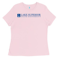 Bubblegum Pink Lake Superior College (LSSU) Ladies Tee - artisFamous