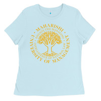 Baby Blue Maharishi International College Ladies Tee - artisFamous