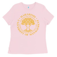 Bubblegum Pink Maharishi International College Ladies Tee - artisFamous