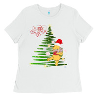 White Winnie The Pooh- Merry christmas Ladies Tee - artisFamous