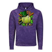 Cloud Purple st.patrick's day softball Vintage Hoodie - FaDigitalArtStudio