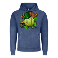 Vintage Denim st.patrick's day softball Vintage Hoodie - FaDigitalArtStudio