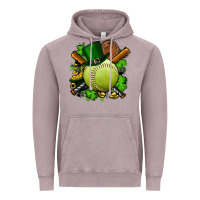 Vintage Zinc st.patrick's day softball Vintage Hoodie - FaDigitalArtStudio