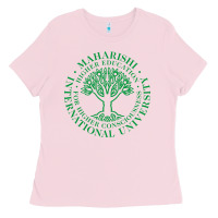 Bubblegum Pink Maharishi International College Ladies Tee - artisFamous