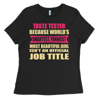 Taste Tester Funniest Isn't A Jobtitle Ladies Tee | Teevron