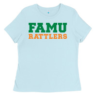 Baby Blue Famu Rattlers Ladies Tee - artisFamous