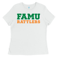 White Famu Rattlers Ladies Tee - artisFamous